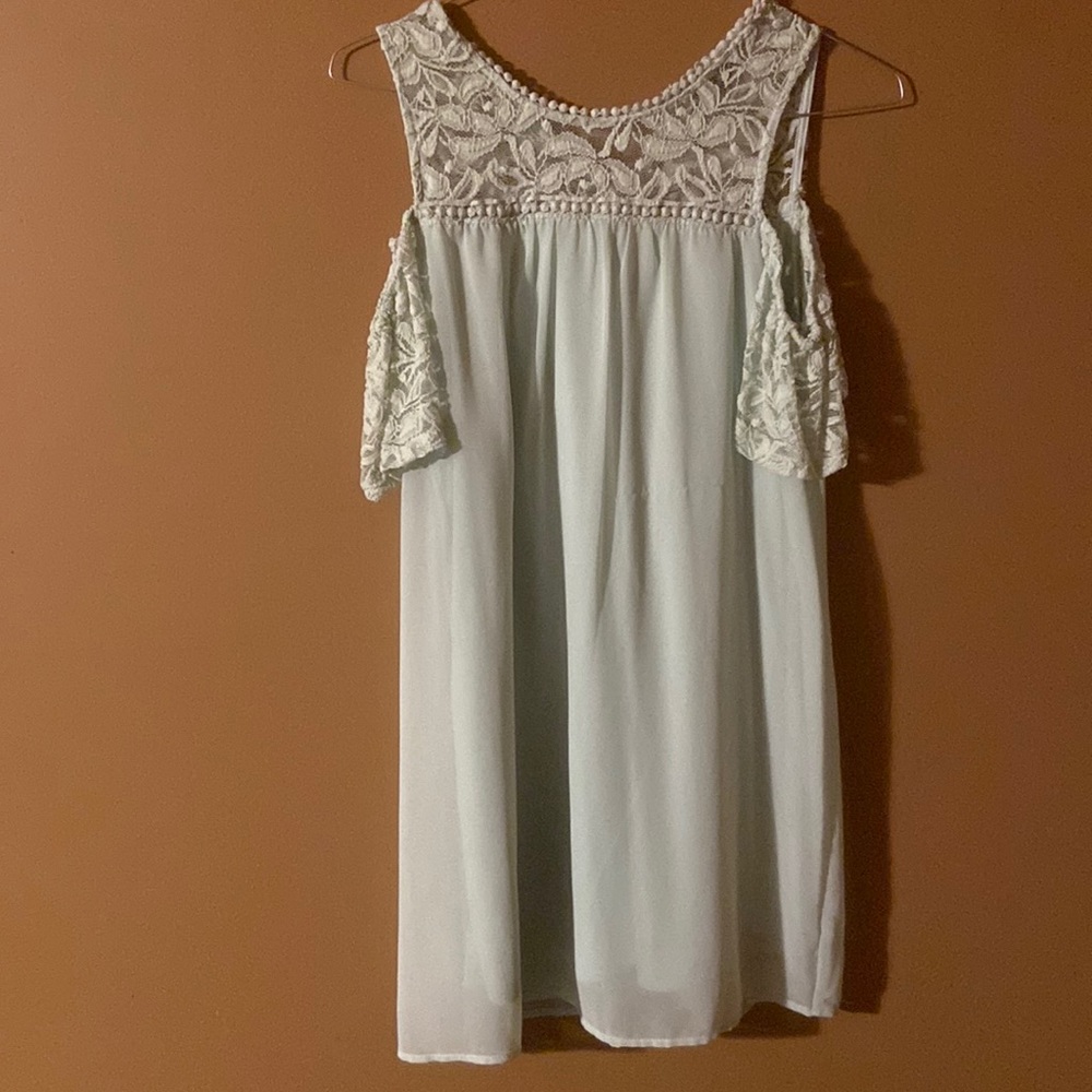Mint green dress